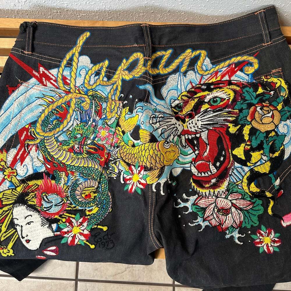 RARE Vintage NWT Ed Hardy by Christian Audigier - Dark Wash ‘Japan’